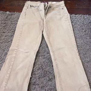 tan jeans, size 8